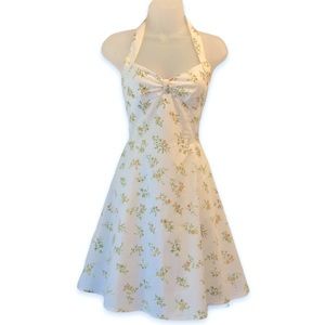 [city triangles] 1950’s Pinup Floral Halter Sundress